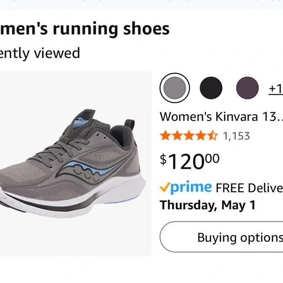 Saucony Gray and Blue Sneakers with Modern Design - Picture 6 of 6